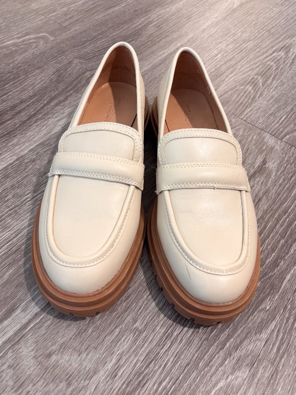 Madewell The Bradley Lugsole Leather Loafer Size 7.5